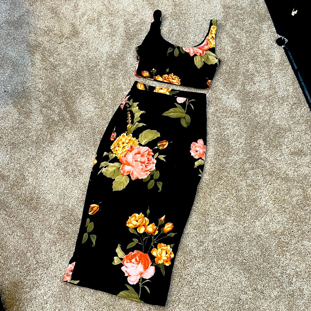 Floral skirt set - JLUXLabel
